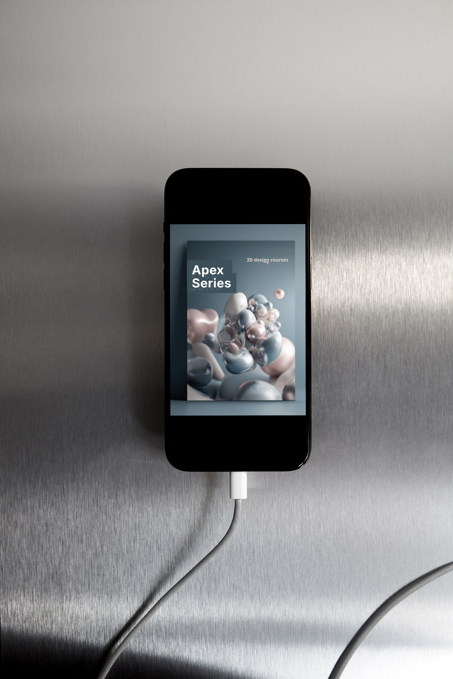Digital display showing 'Apex Series' on a metallic surface